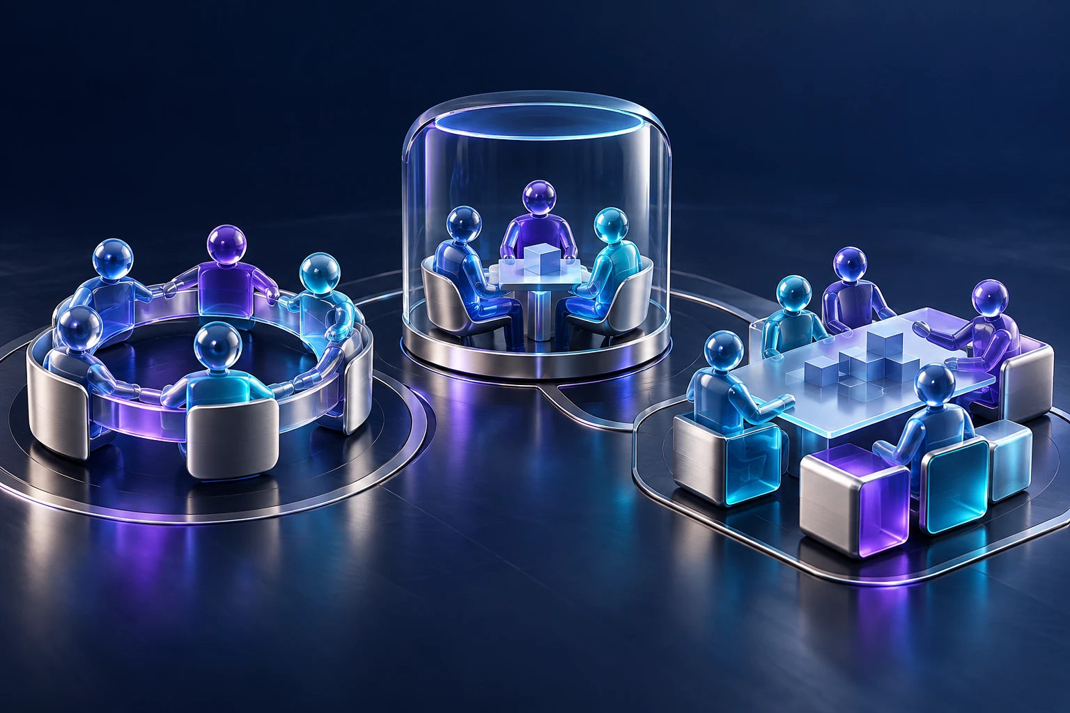 Conceptual illustration of engagement models
