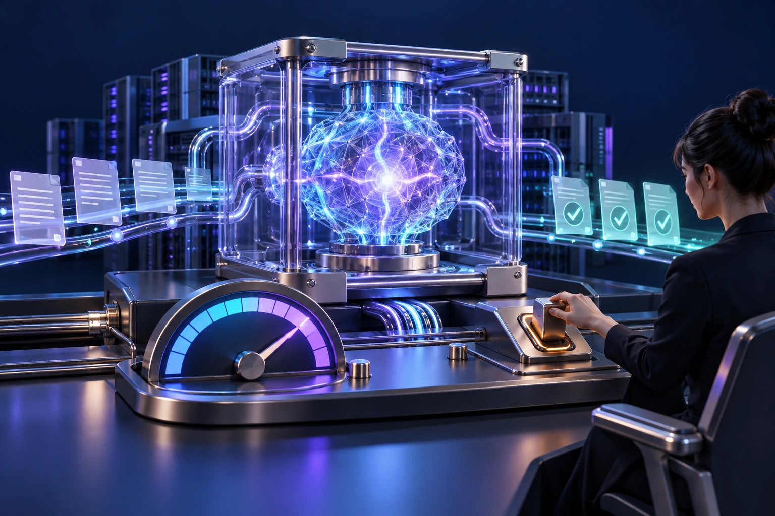 Conceptual illustration of llm production