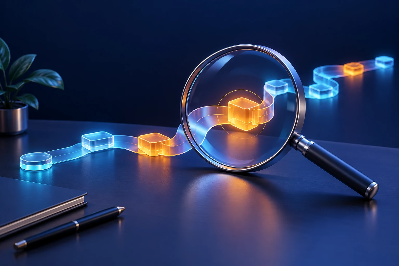 Conceptual illustration of workflow audit