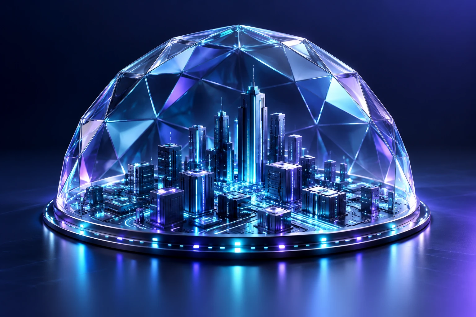 Conceptual illustration of cyber