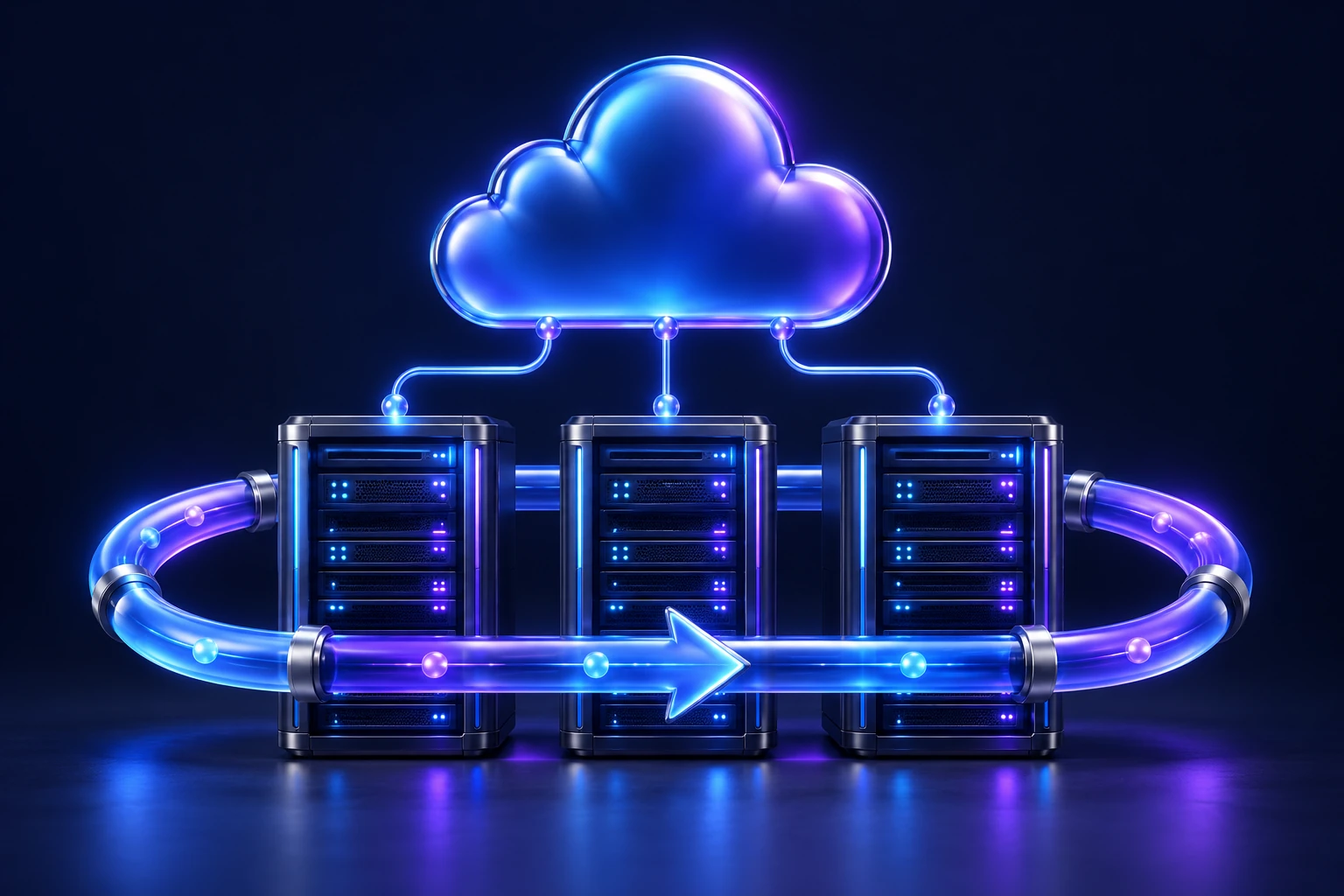 Conceptual cloud infrastructure and release pipeline