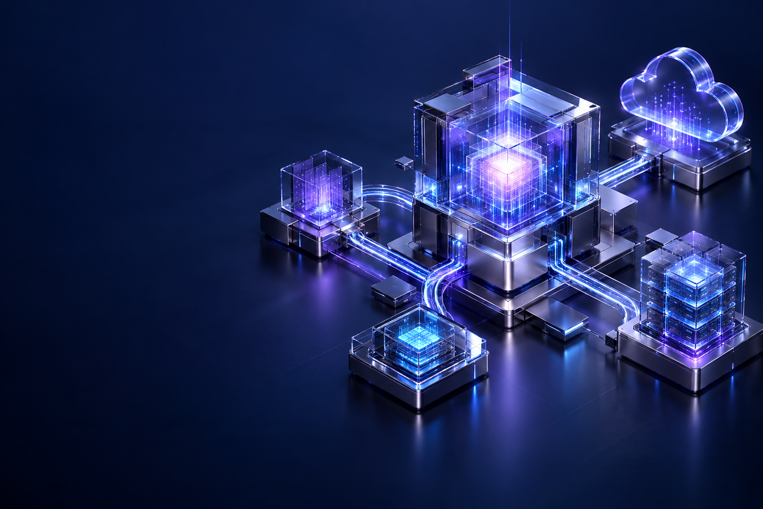 Conceptual illustration of connected engineering systems