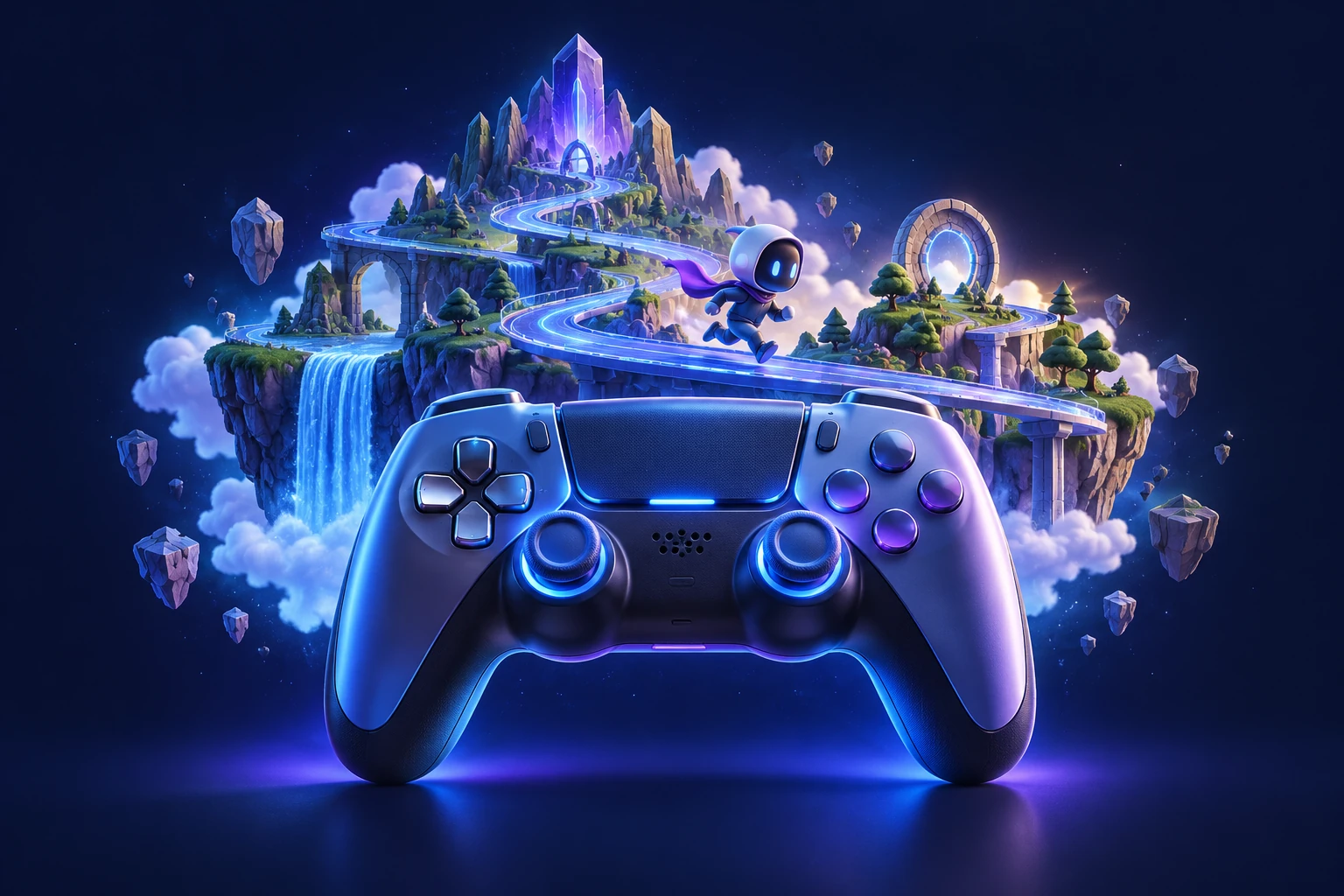 Conceptual illustration of game development