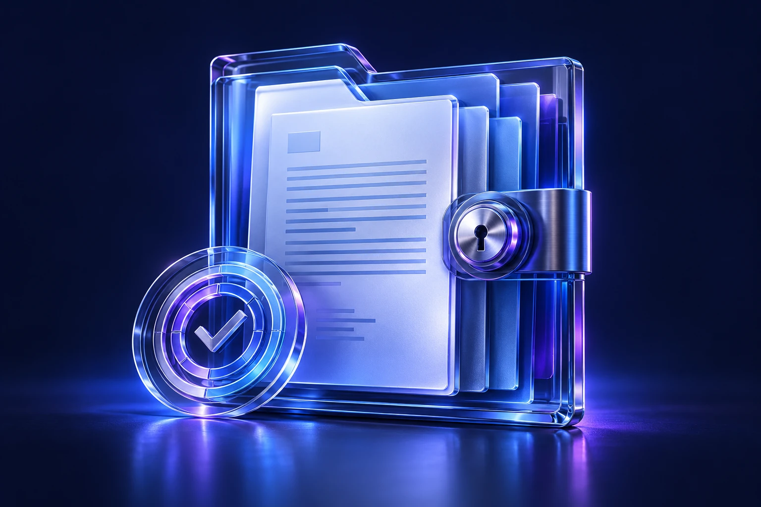 Conceptual illustration of information security