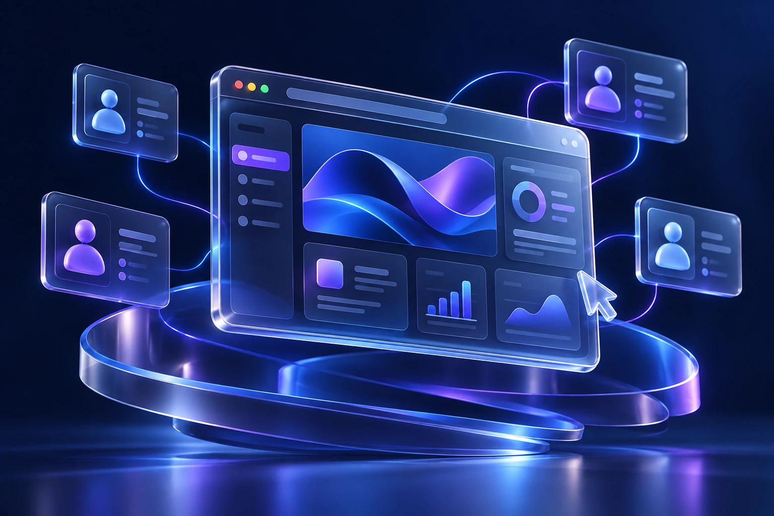 Conceptual illustration of web applications